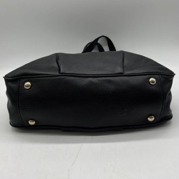 Michael Kors Fulton Shoulder Handbag Purse Medium Black pebble leather - Picture 3 of 7